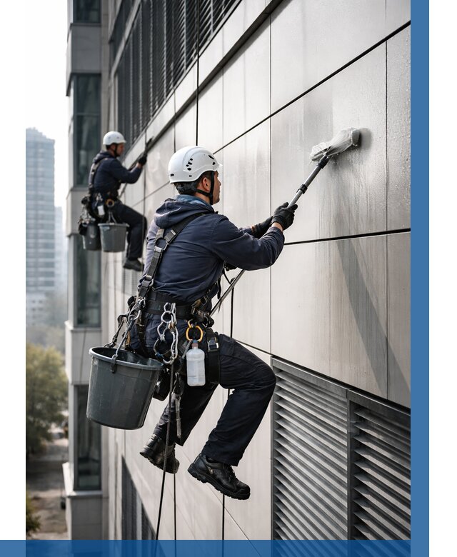 Мойка вентилируемого фасада в Кемерово от 260 р. | ВЫСОТНИК-Кмр