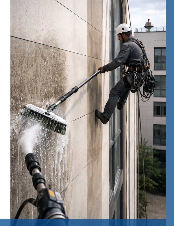 Мойка фасада из керамогранита в Кемерово от 312 р. | ВЫСОТНИК-Кмр