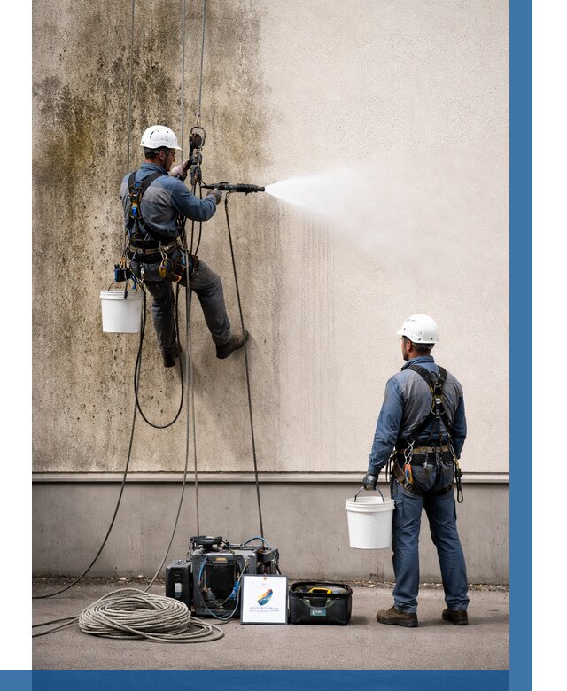 Очистка фасада от плесени в Кемерово от 312 р. | ВЫСОТНИК-Кмр