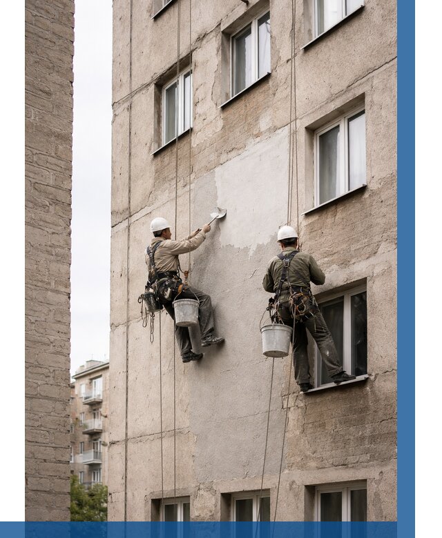 Косметический ремонт фасада в Кемерово от 1145 р. | ВЫСОТНИК-Кмр