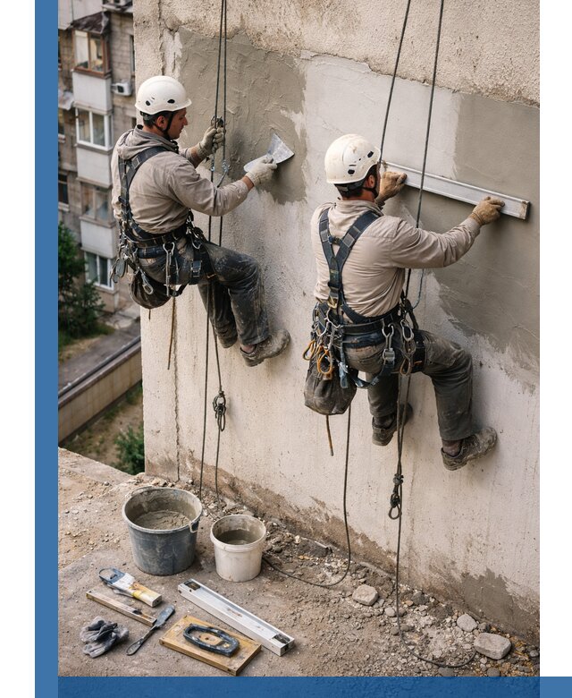 Комплексный ремонт штукатурного фасада с гарантией в Кемерово