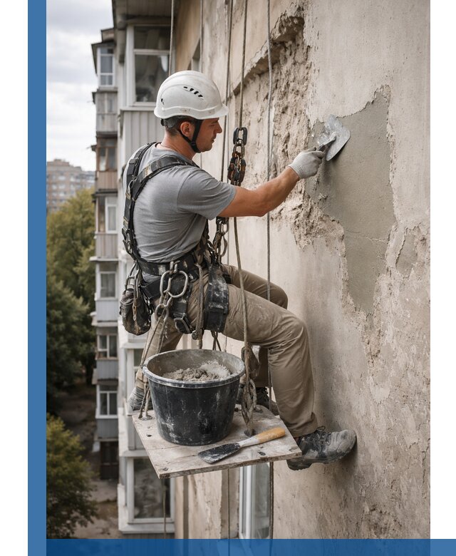 Восстановление фасадной штукатурки в Кемерово с гарантией качества