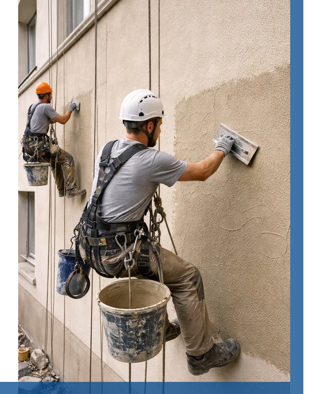 Декоративная штукатурка фасада в Кемерово от 1249 р. | ВЫСОТНИК-Кмр