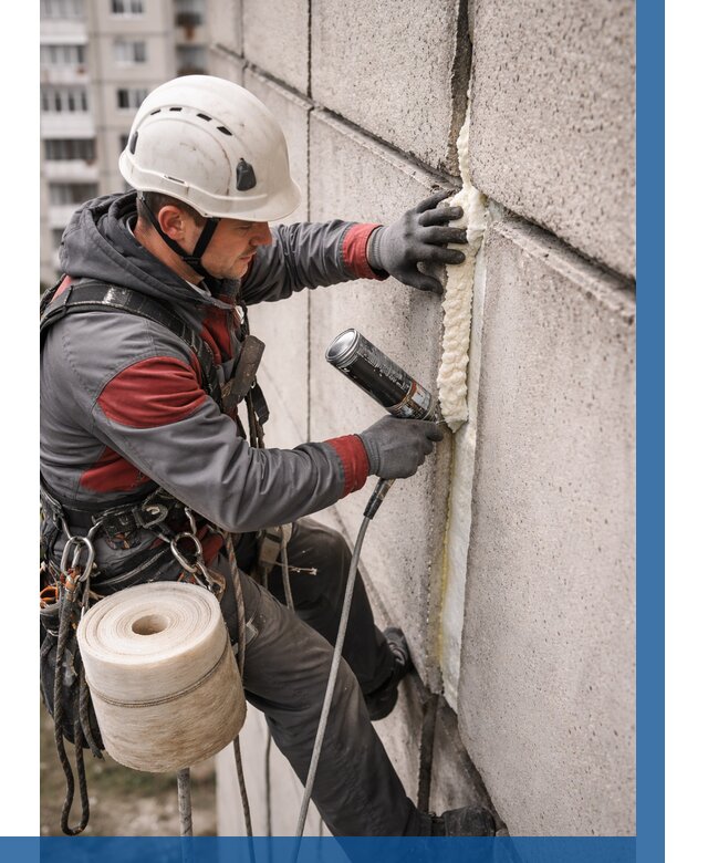 Утепление межпанельных швов в Кемерово от 728 р. | ВЫСОТНИК-Кмр