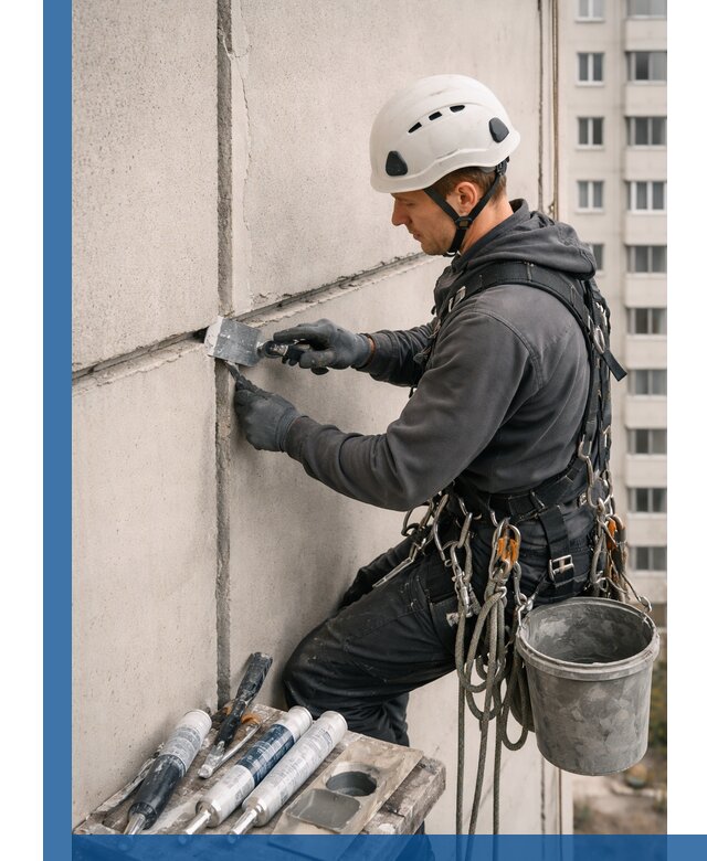 Ремонт межпанельных швов в Кемерово герметизация и восстановление