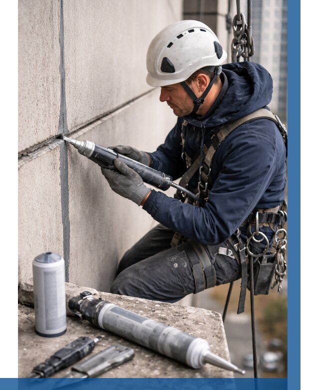 Вторичная герметизация швов в Кемерово от 468 р. | ВЫСОТНИК-Кмр