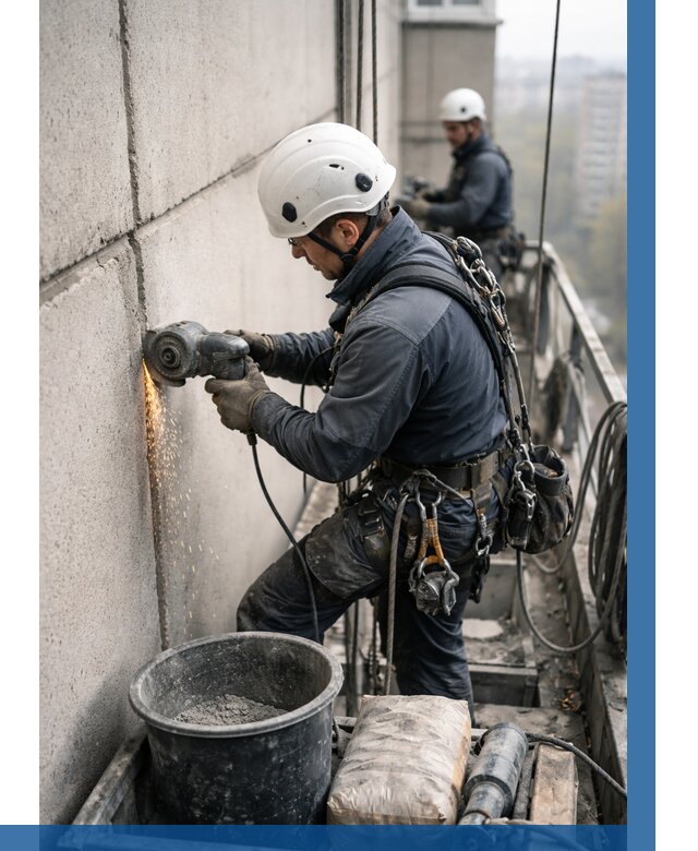 Штробление межпанельных швов в Кемерово от 1249 р. | ВЫСОТНИК-Кмр