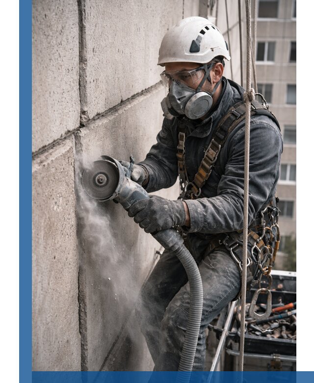 Штробление межпанельных швов в Кемерово качественно и быстро