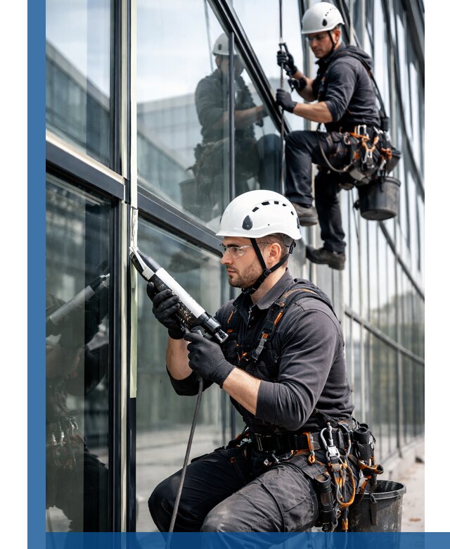 Герметизация витражных швов в Кемерово для зданий и фасадов