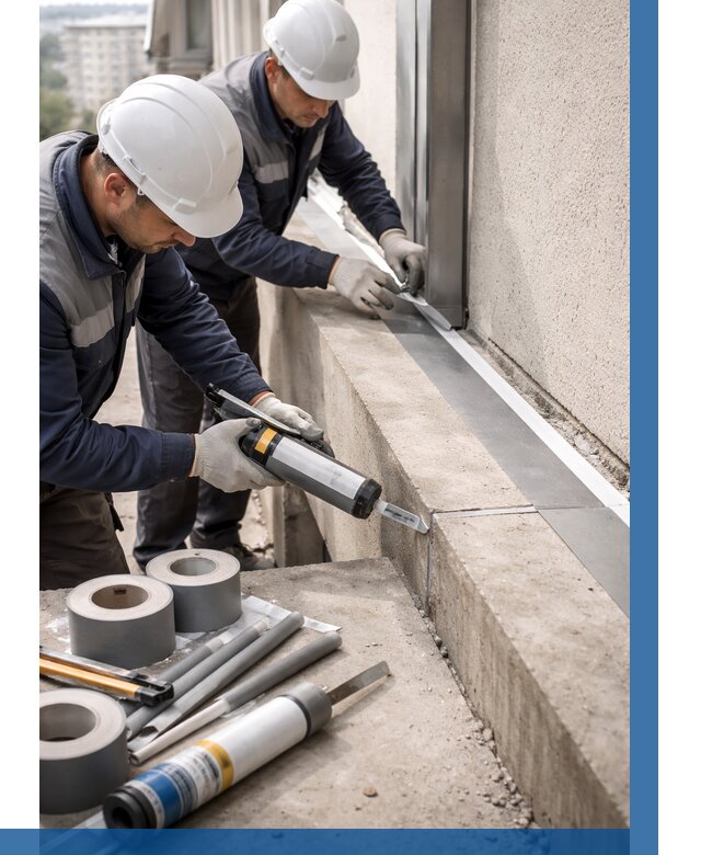 Герметизация примыкания балкона в Кемерово от 4683 р. | ВЫСОТНИК-Кмр