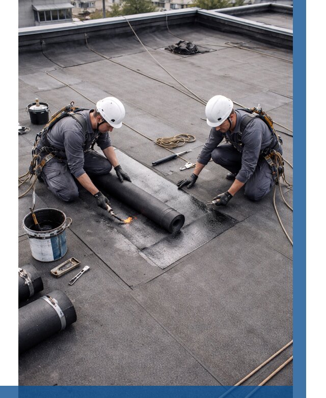 Ремонт мягкой кровли под ключ в Кемерово от 728 р. | ВЫСОТНИК-Кмр