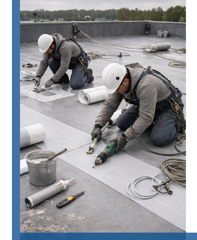 Ремонт мембранной кровли в Кемерово качественно и с гарантией