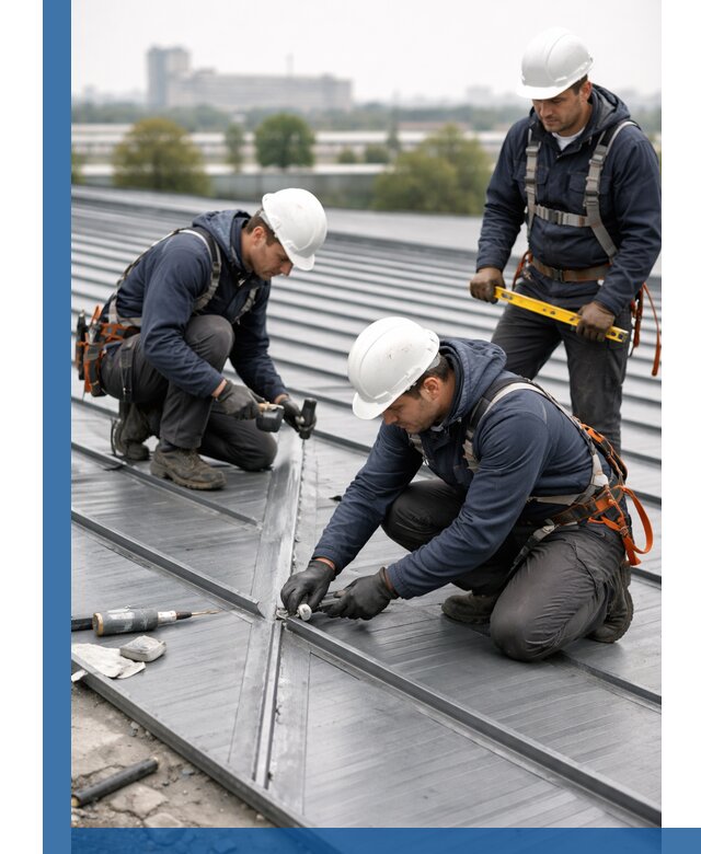 Ремонт фальцевой кровли в Кемерово срочно и качественно