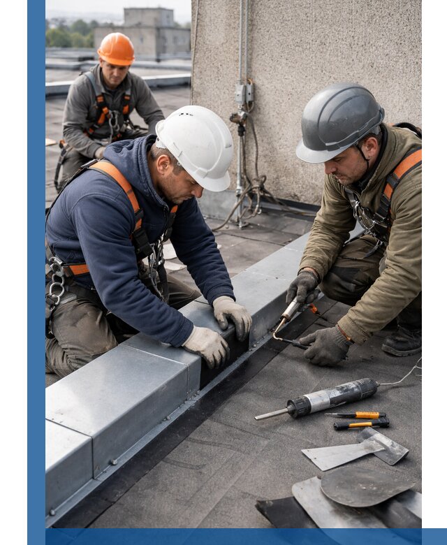 Ремонт кровельных примыканий в Кемерово профессионально