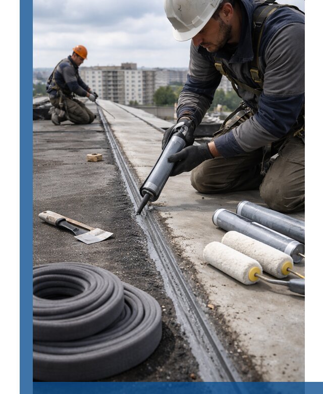 Герметизация швов кровли в Кемерово с гарантией герметичности