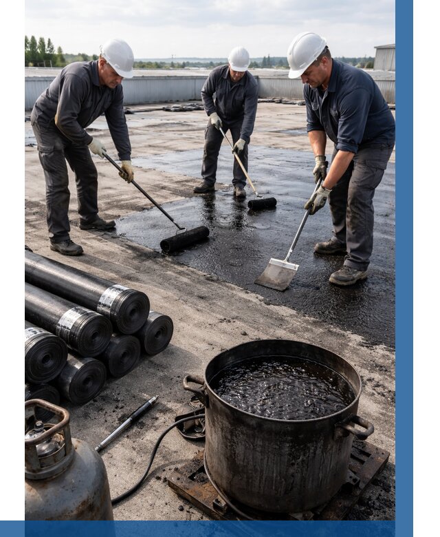 Гидроизоляция кровли мастикой в Кемерово от 624 р. | ВЫСОТНИК-Кмр