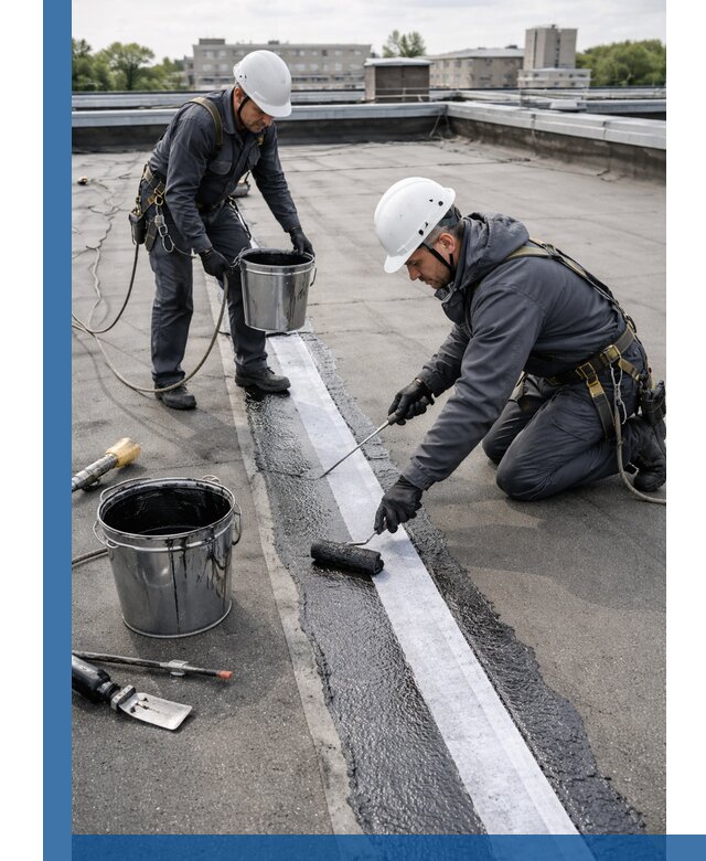 Гидроизоляция кровли мастикой в Кемерово надежная защита