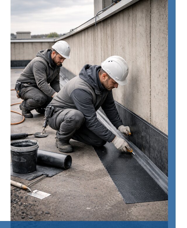 Гидроизоляция примыканий на кровле в Кемерово от 937 р. | ВЫСОТНИК-Кмр