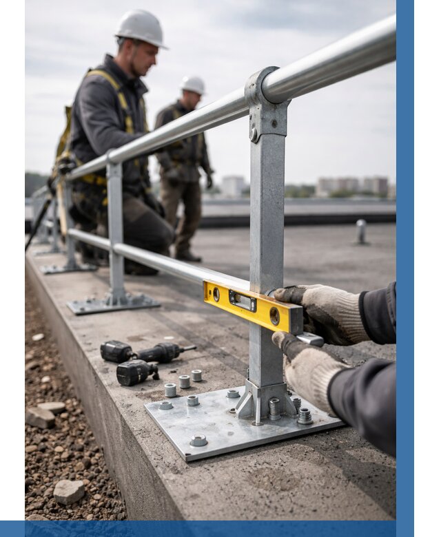 Монтаж кровельного ограждения в Кемерово от 1249 р. | ВЫСОТНИК-Кмр