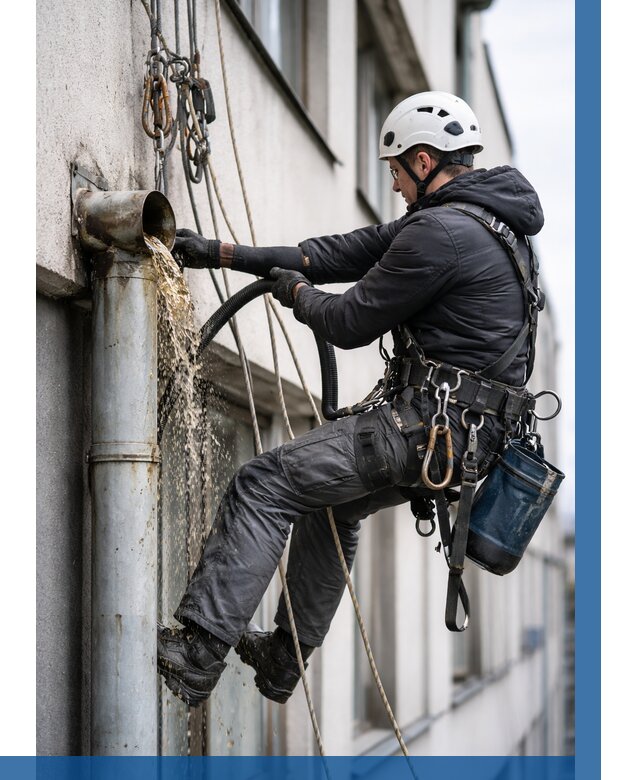 Прочистка водосточных труб в Кемерово от 3642 р. | ВЫСОТНИК-Кмр