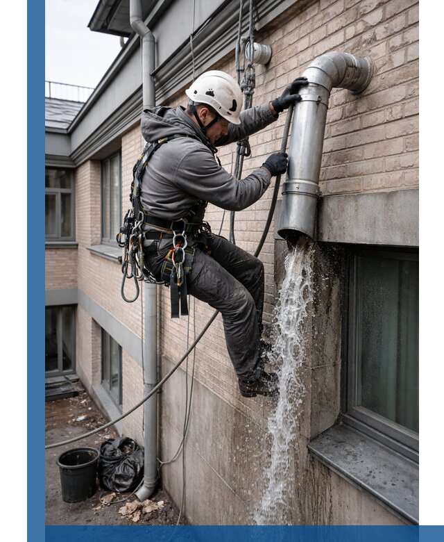 Профессиональная прочистка водосточных труб в Кемерово с гарантией