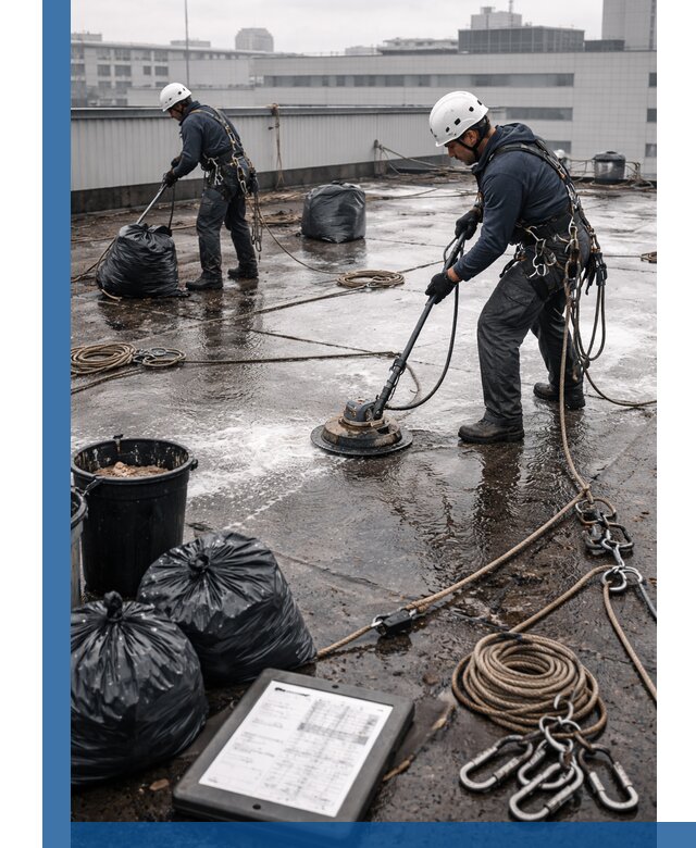 Плановая очистка кровли по графику в Кемерово для безопасности