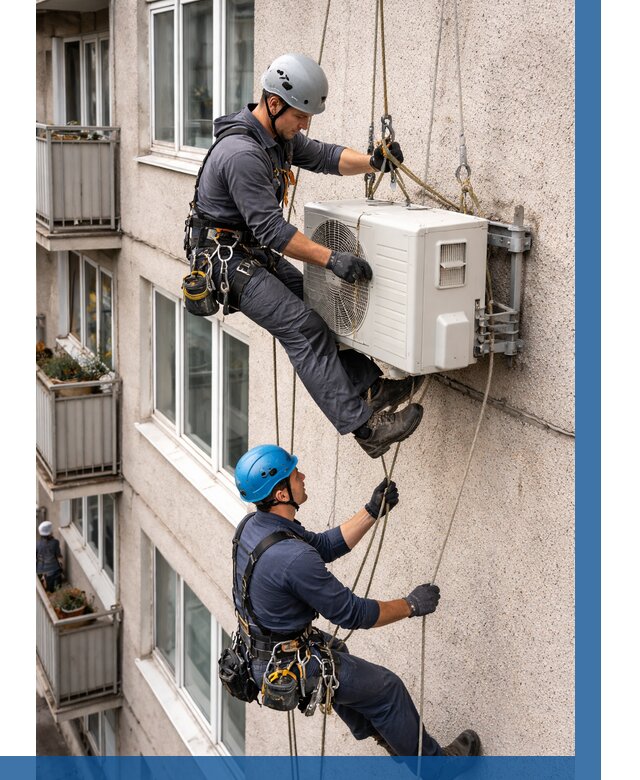 Перенос внешнего блока кондиционера в Кемерово от 9365 р.| ВЫСОТНИК-Кмр