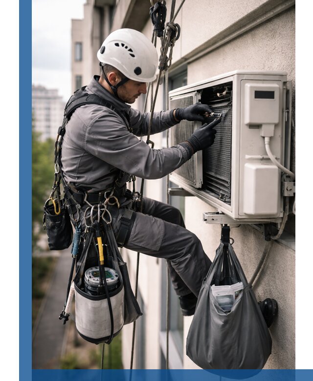 Обслуживание внешнего блока кондиционера в Кемерово профессионально