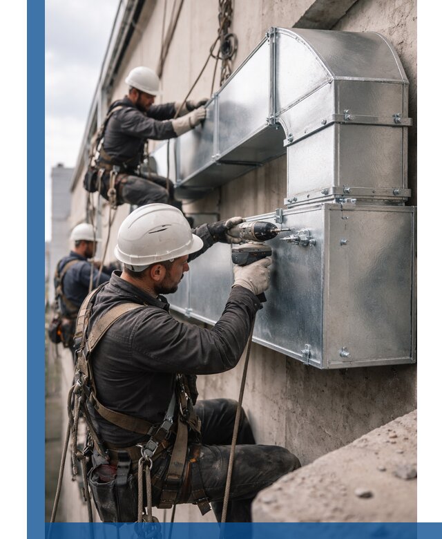 Профессиональный монтаж вентиляционных коробов в Кемерово под ключ