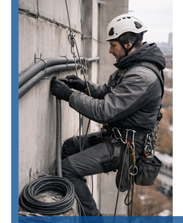 Профессиональный монтаж гофры для кабеля в Кемерово с гарантией