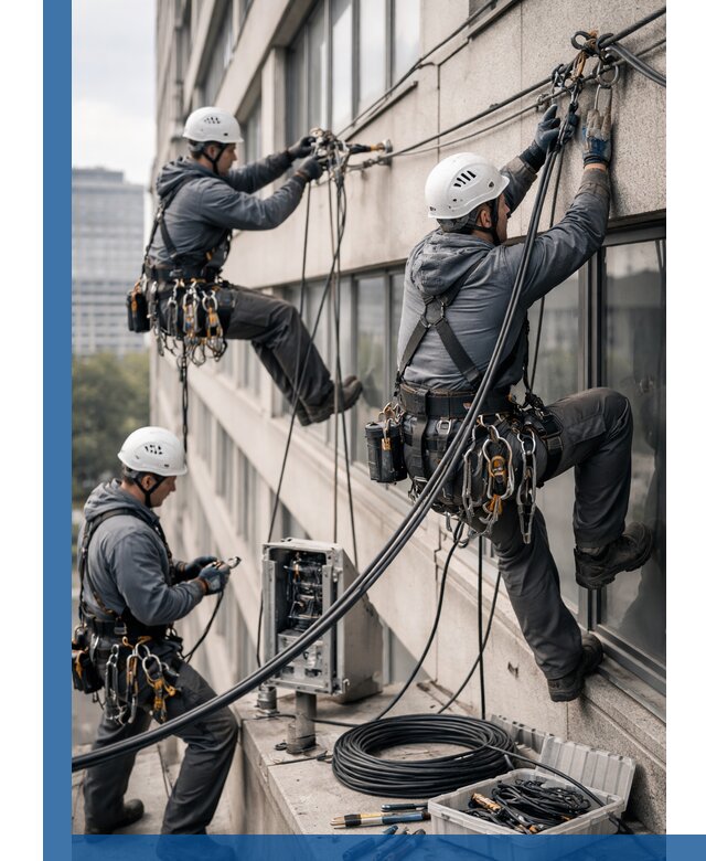 Прокладка оптоволоконного кабеля в Кемерово под ключ с тестированием