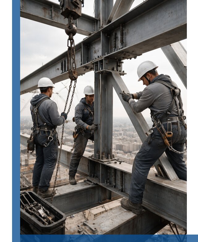 Профессиональный монтаж металлоконструкций на высоте в Кемерово