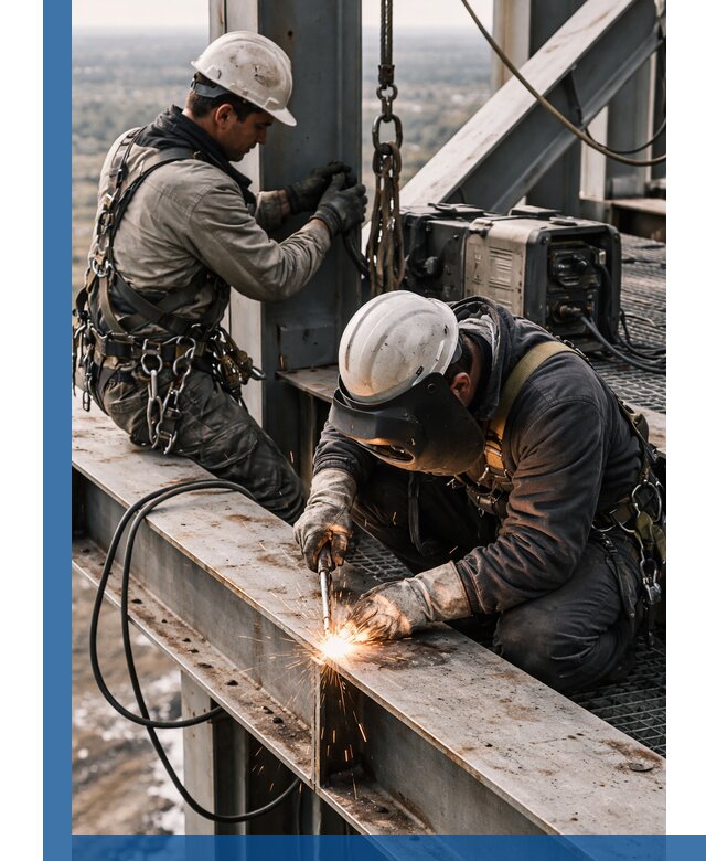 Высотные сварочные работы в Кемерово для промышленных объектов