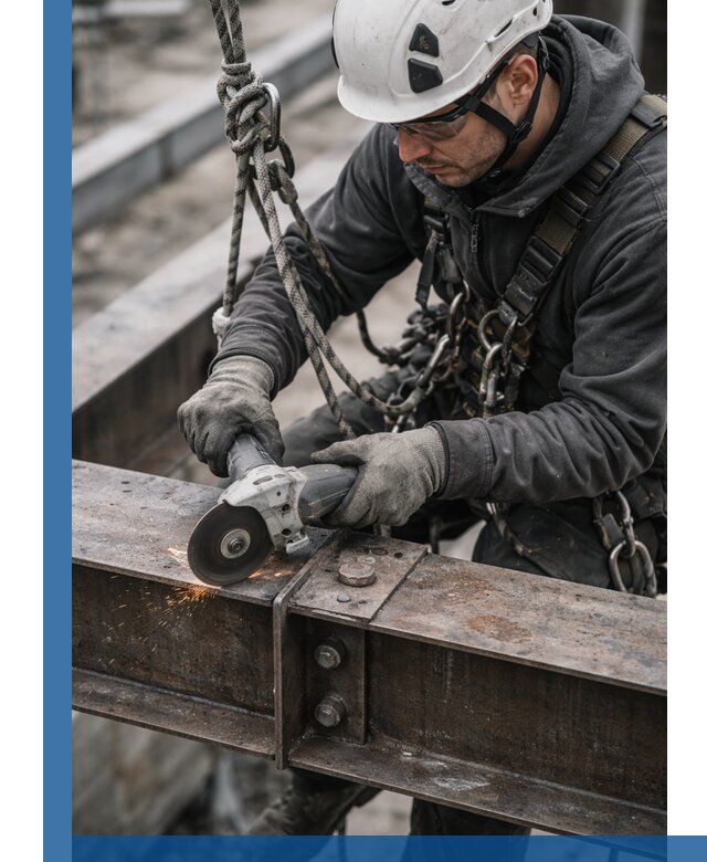 Резка металла на высоте в Кемерово для зданий и конструкций