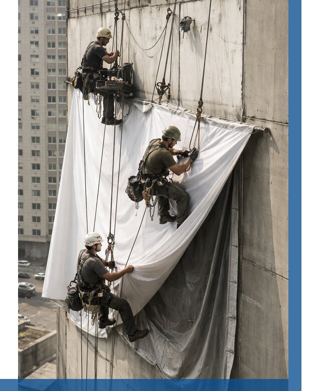 Замена баннерного полотна в Кемерово от 6764 р. | ВЫСОТНИК-Кмр—заказать