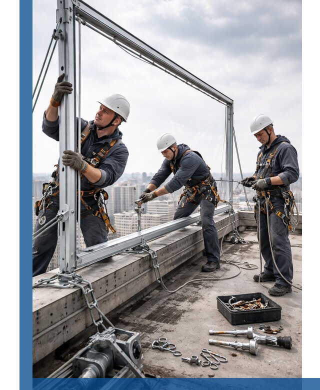 Монтаж крышных рекламных конструкций под ключ в Кемерово