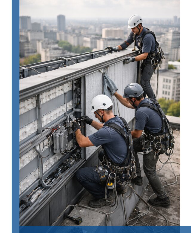 Профессиональное обслуживание крышной рекламы в Кемерово под ключ