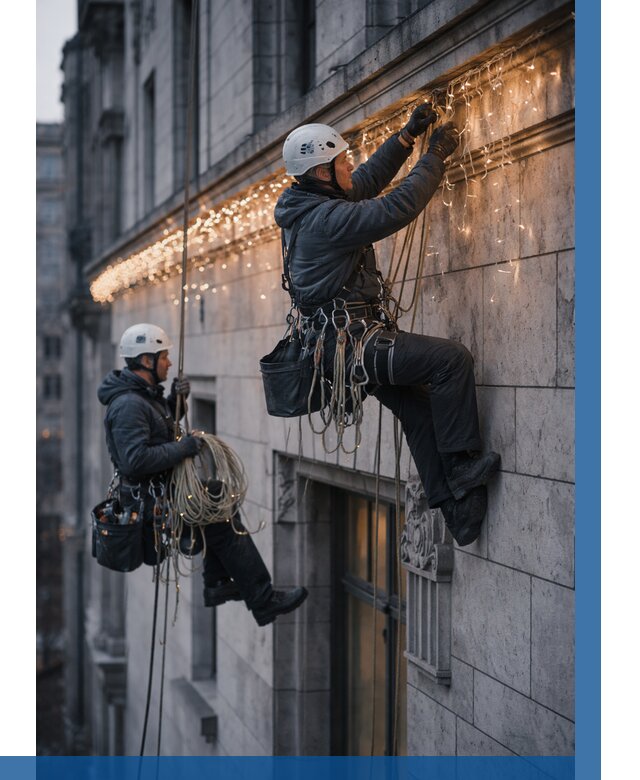 Монтаж новогодней иллюминации в Кемерово от 8845 р. | ВЫСОТНИК-Кмр