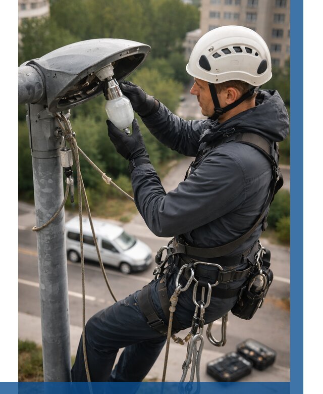 Замена ламп на высоте в Кемерово от 2602 р. | ВЫСОТНИК-Кмр