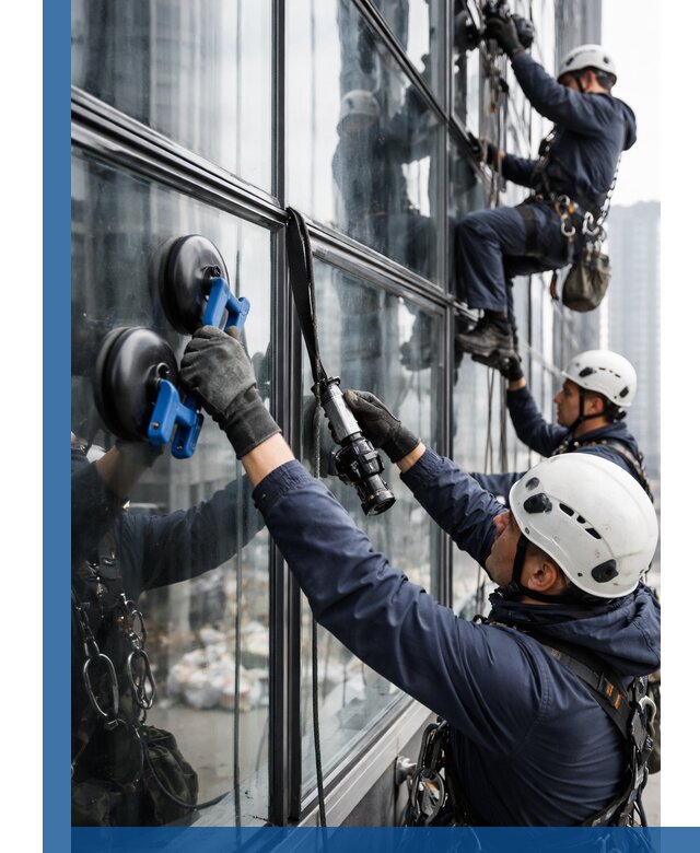 Радиусное остекление фасадов под ключ в Кемерово с гарантиями