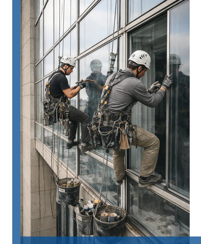 Ремонт витражных конструкций и фасадного остекления в Кемерово