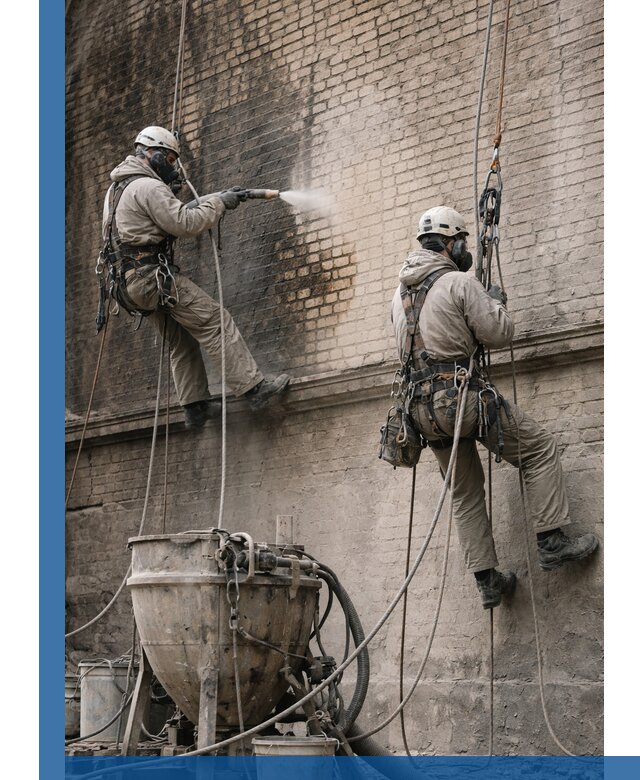 Пескоструйная очистка фасадов в Кемерово профессионально