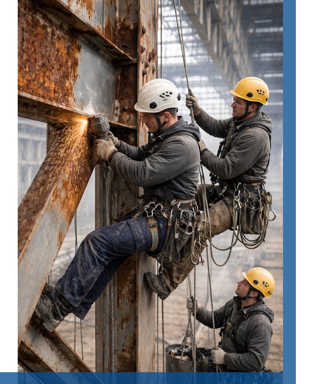 Зачистка металла от ржавчины в Кемерово от 364 р. | ВЫСОТНИК-Кмр