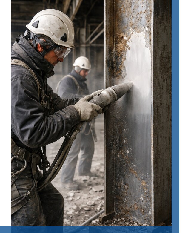 Удаление старой краски с металла в Кемерово от 468 р. | ВЫСОТНИК-Кмр