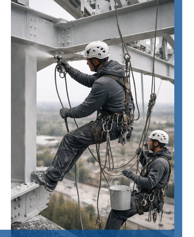 Покраска металлоконструкций на высоте в Кемерово 364 р |ВЫСОТНИК-Кмр