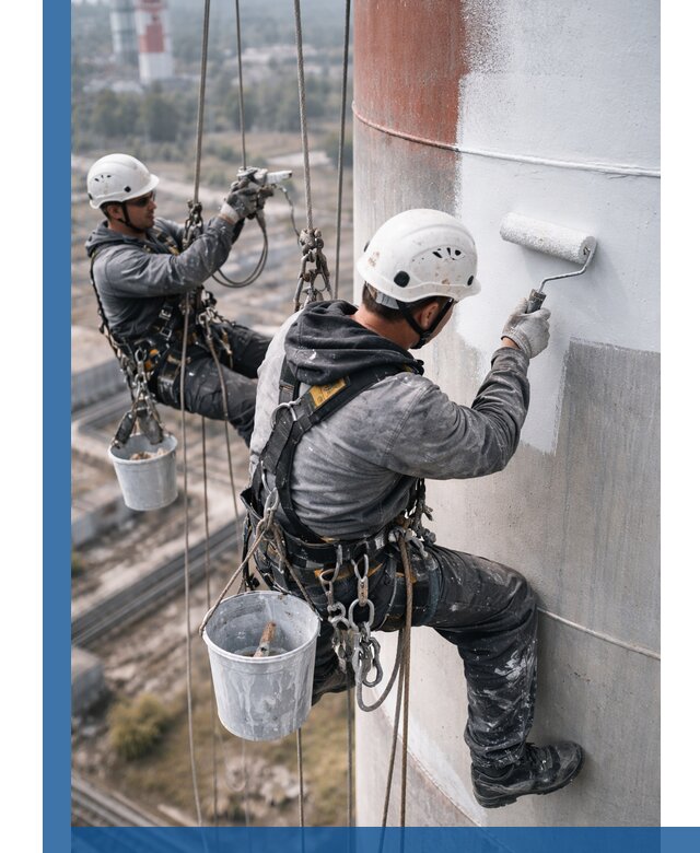 Покраска дымовых труб в Кемерово: антикоррозийная защита и восстановление