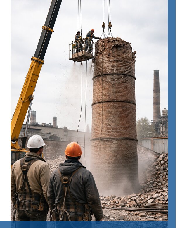 Демонтаж дымовой трубы в Кемерово от 93654 р. | ВЫСОТНИК-Кмр, смета