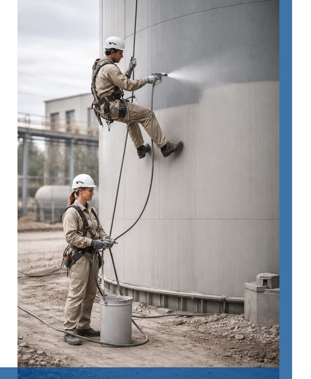 Покраска резервуаров в Кемерово от 1249 р. | ВЫСОТНИК-Кмр — заказать