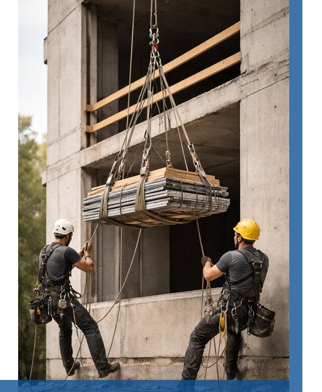 Подъем материала на этаж веревками в Кемерово от 1561 р. | ВЫСОТНИК-Кмр