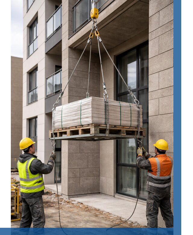 Подъем керамогранита на этаж в Кемерово от 3642 р. | ВЫСОТНИК-Кмр